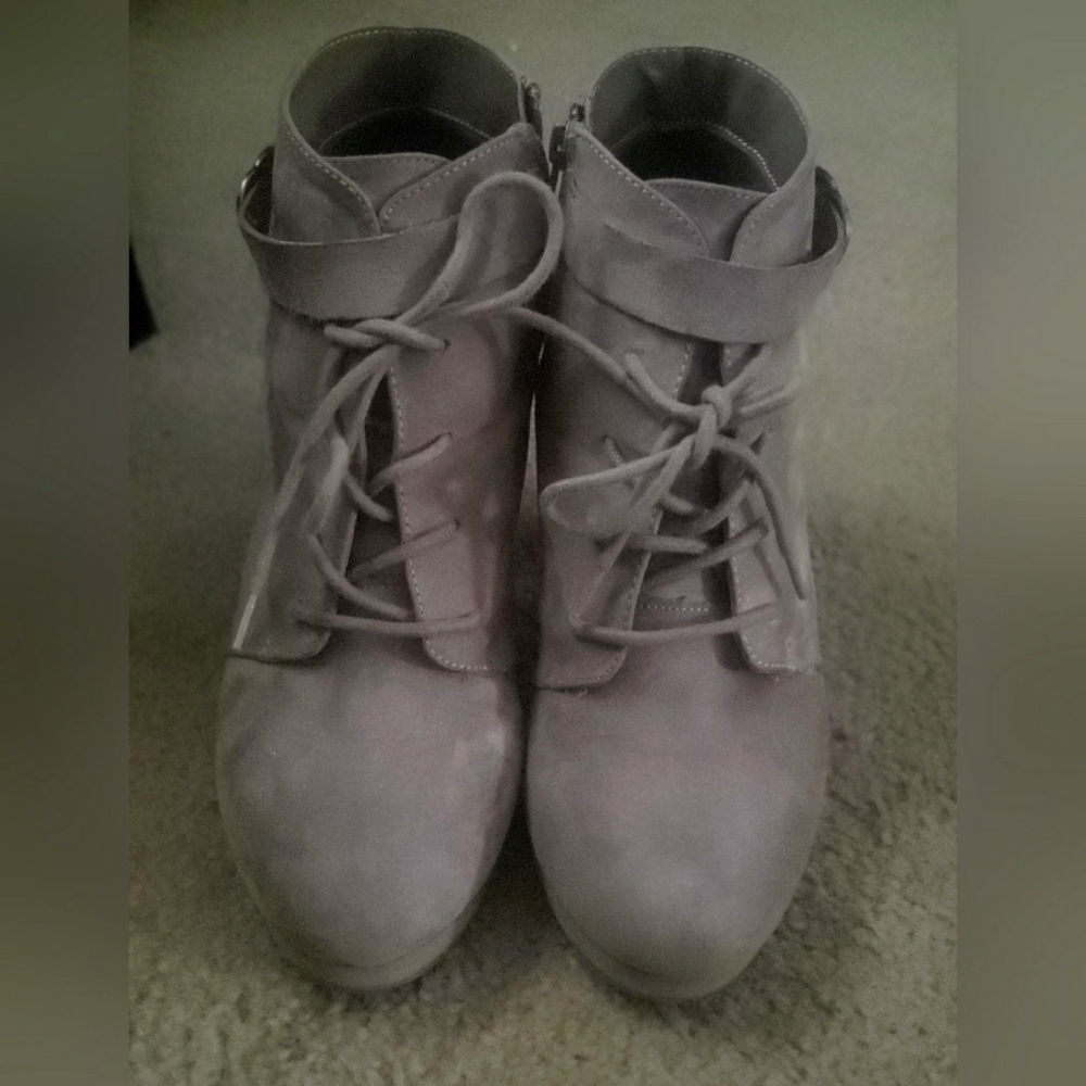 Suede Tan-ish booties